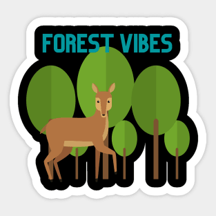 Forest Vibes Wilderness Deer Sticker